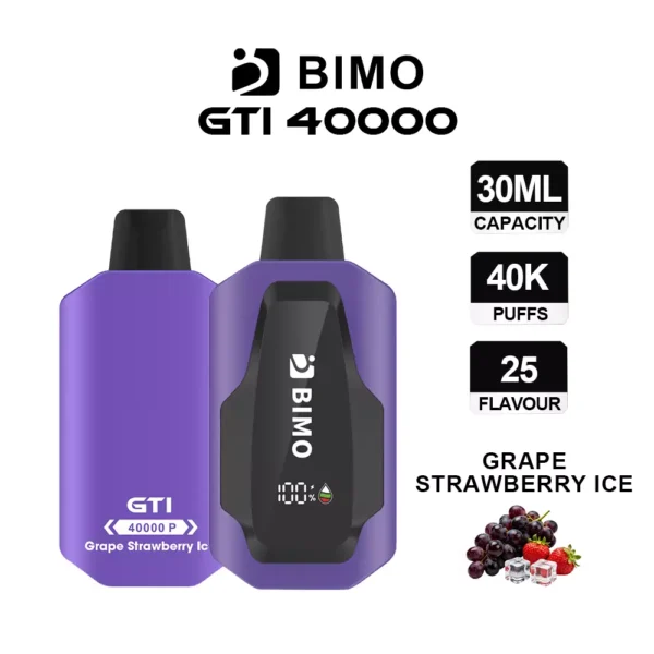 BIMO GTI 40000 – Grape Strawberry Ice