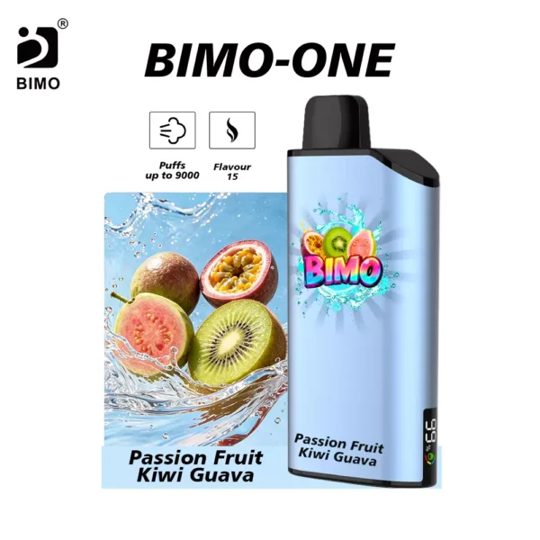 BIMO ONE 9000 – Passion Fruit Kiwi Guava