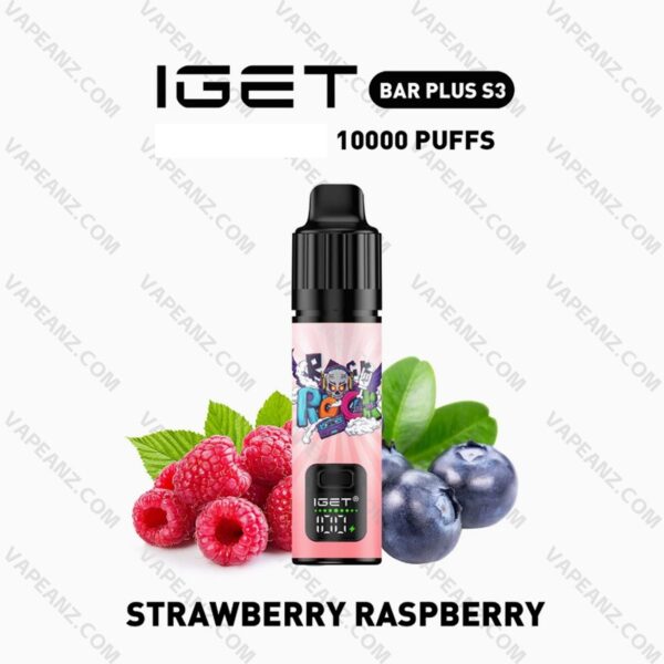 IGET BAR PLUS S3 KIT – Strawberry Raspberry